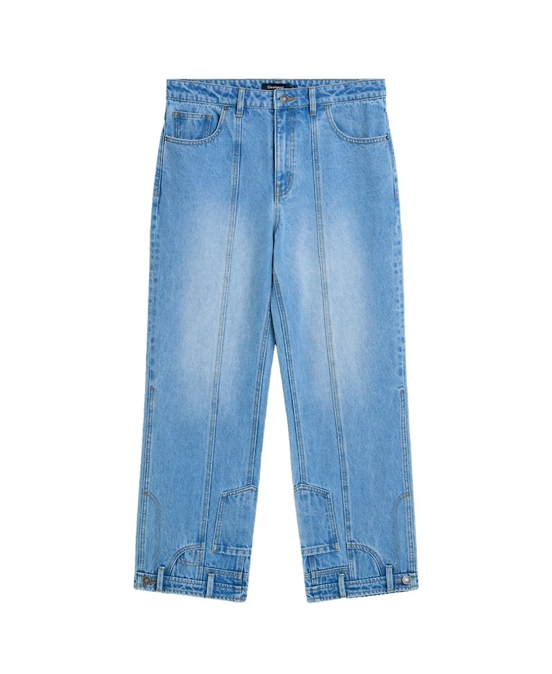 Desigual Men's Wide-Leg Straight-Leg Denim Jeans