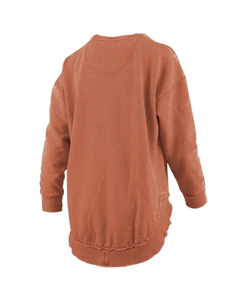 Pressbox Women's Blitz Graphic Dropped-Shoulder Fleece-Lined Crewneck Sweatshirt