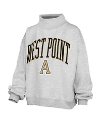 Pressbox Women's Nelson Texture Lingo Mock Neck Oversized Dropped-Shoulder Sweatshirt