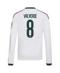 Adidas Boys' and Girls' Federico Valverde Real Madrid Replica Home Long Sleeve Jersey