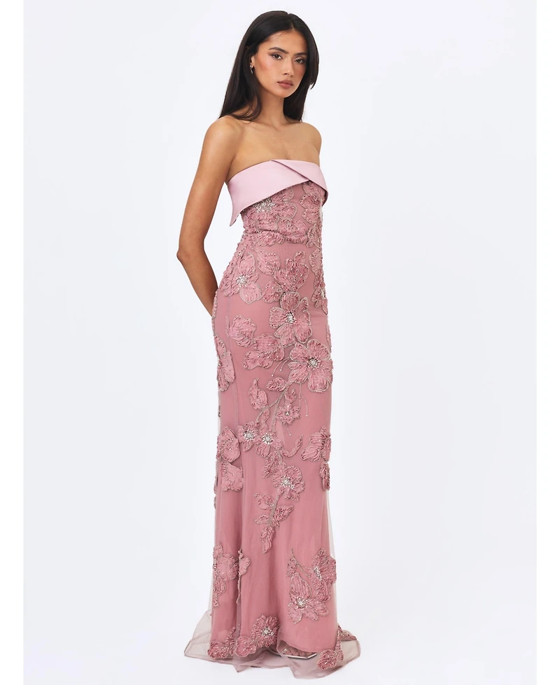 Miss Circle Women's Raphaela Corset Strapless Mermaid Dress