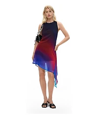 Desigual Women's Asymmetric tulle dress