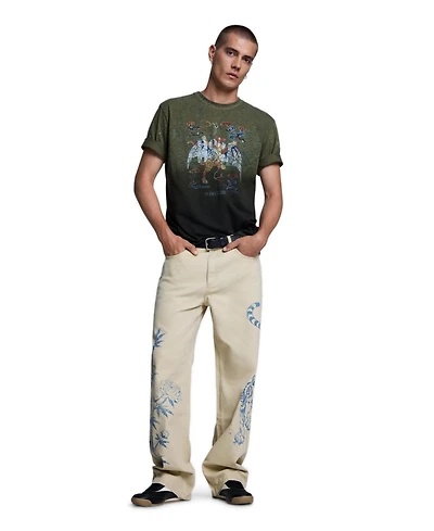 Desigual Men's Printed Trousers