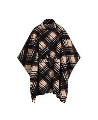 Desigual Women's Checkered Poncho