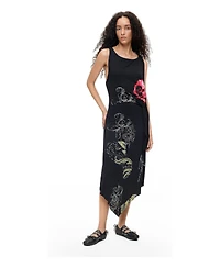 Desigual Women's Asymmetric Midi Dress