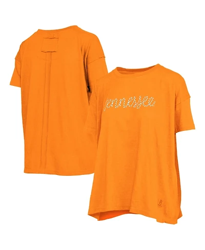 Pressbox Women's Tennessee Volunteers Oversized Crewneck Script Wordmark T-Shirt