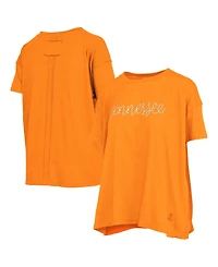 Pressbox Women's Tennessee Volunteers Oversized Crewneck Script Wordmark T-Shirt