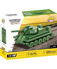 Cobi Wwii Historical Collection T-34/76 Tank 101-Piece Building Set, Ages 6+