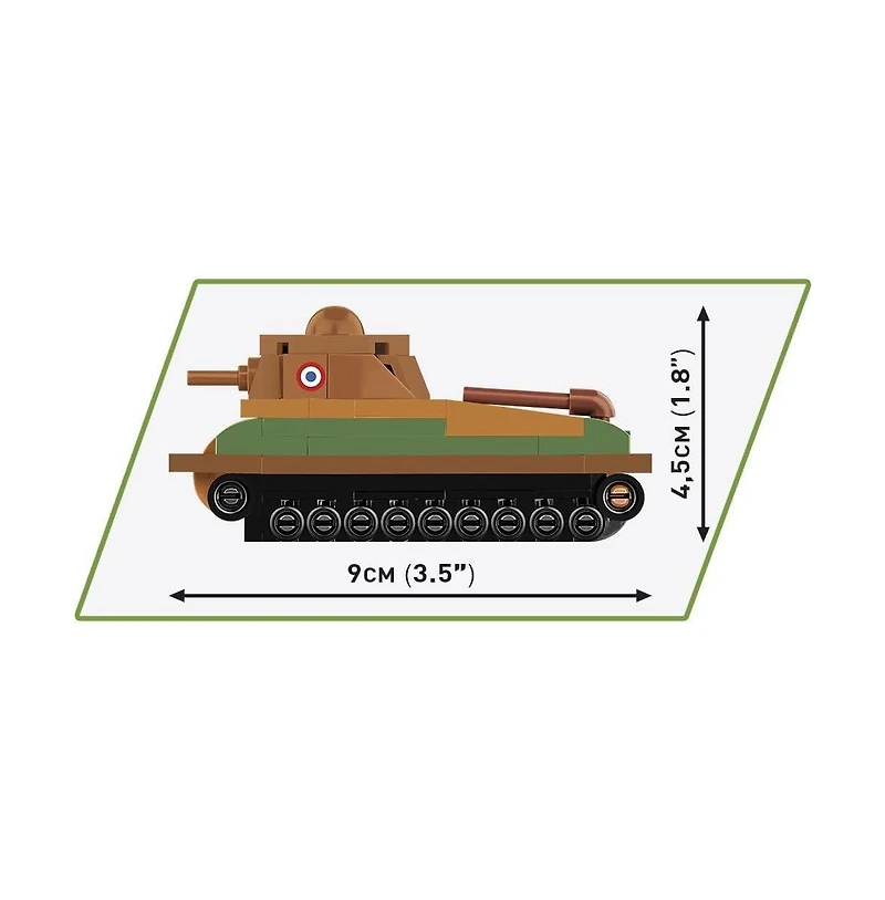 Cobi Wwii Somua S-35 1:72 Scale 99-Piece Building Set, Ages 6+