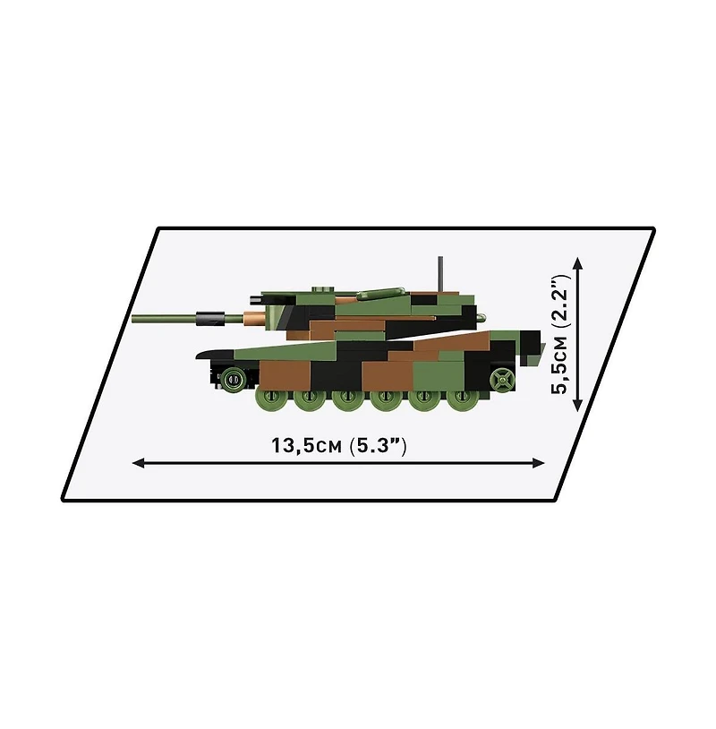 Cobi Armed Forces K2 Black Panther Tank Rotating Turret 160-Piece Building Set, Ages 6+