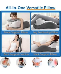 Piscifun Memory Foam Wedge Pillow 27 Degree Angled Contoured Bed Support Cushion With Removable Cover