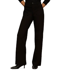 Sanctuary Petite Marine Wide-Leg High-Waist Ponte Pants