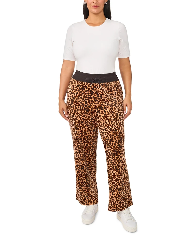 Vince Camuto Plus Straight-Leg Drawstring Lounge Pants