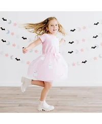 Sweet Wink Girls' 4-16 Boo Halloween Sequin Patch Tulle Tutu Dress