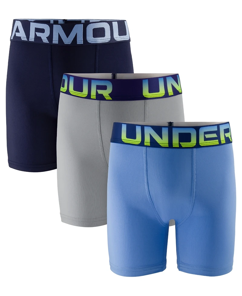 Under Armour Men's Performance Tech Solid Boxer Briefs, 3-Pack