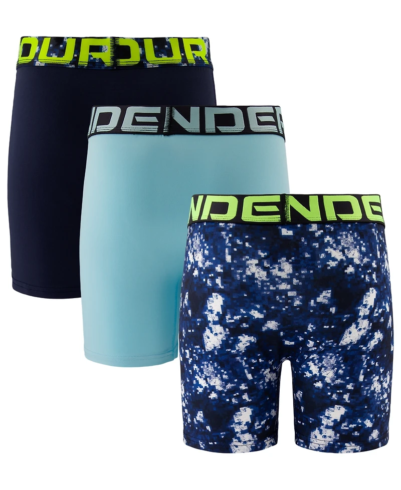 Under Armour Men's Performance Tech Four-Way Stretch HeatGear Boxer Briefs, 3-Pack