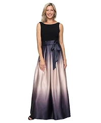 Sl Fashions Petite Ombre-Skirt Gown