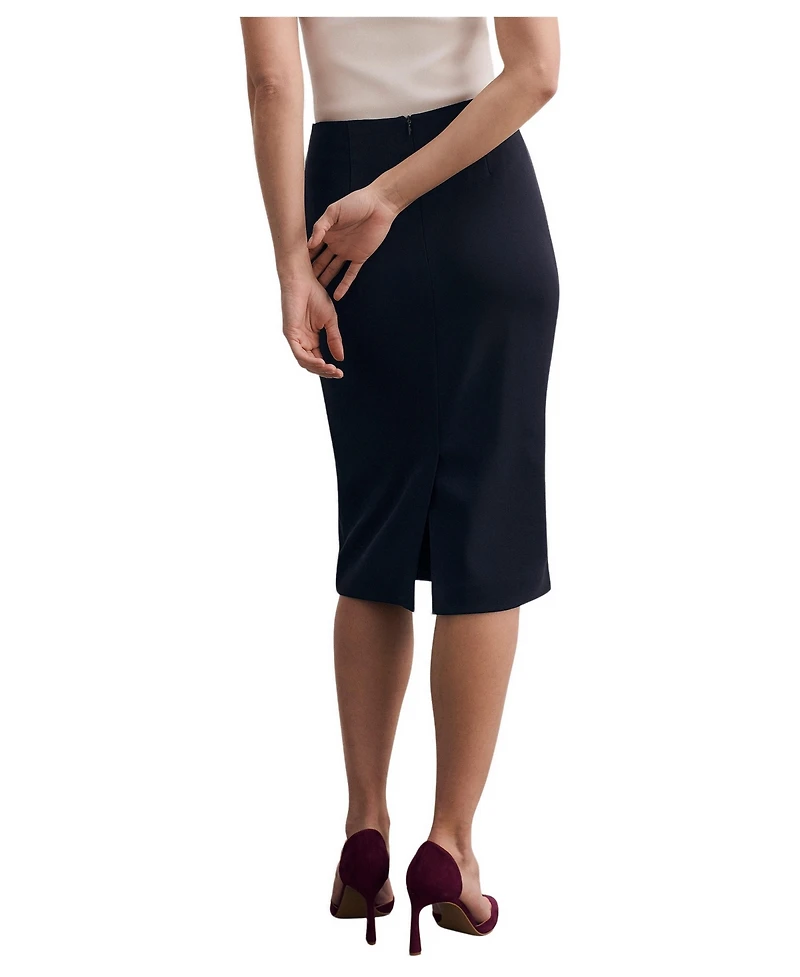The Fold Women's Clever Crepe Pencil Skirt