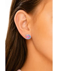 Chanteur Kids Heart Horseshoe Hypoallergenic Earrings for Girls with Surgical Titanium Screwbacks