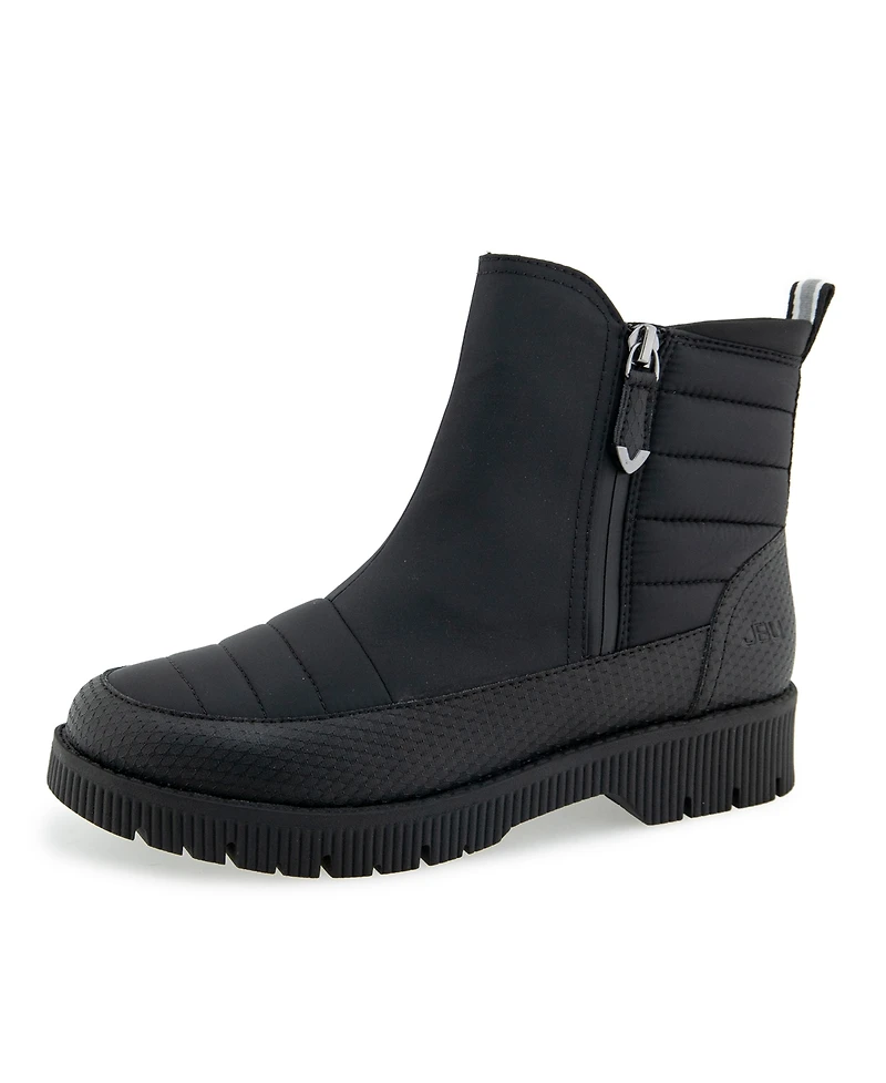 Jbu Women's Abigail Weather Ready-Wide Casual Round Toe Booties