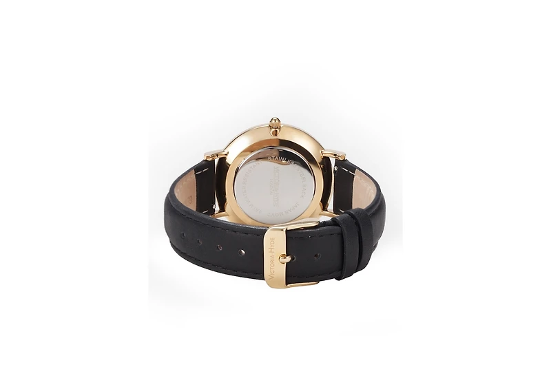 Victoria Hyde London Unisex Watch Round Case 38mm, Leather Strap,