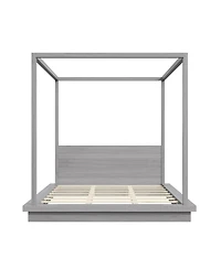 Streamdale Furniture King Size Wooden Canopy Platform Bed with Headboard