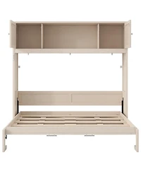 Streamdale Furniture Full Size Murphy Bed with Storage Cabinets