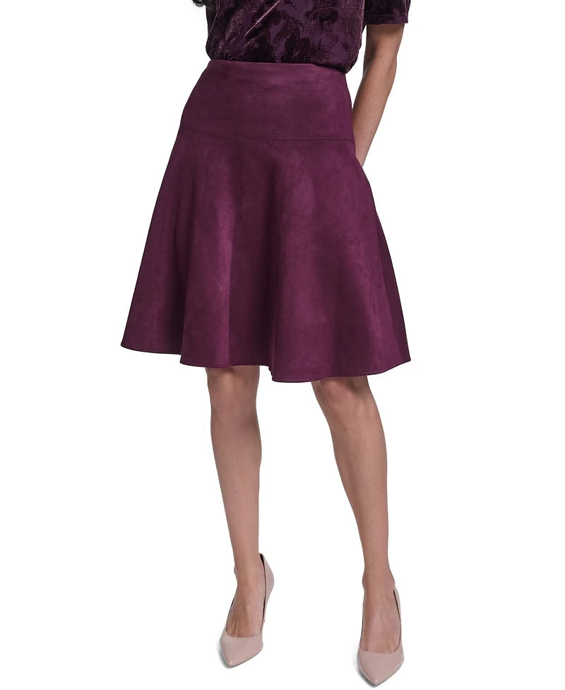 Calvin Klein Women's A-Line High-Waisted Knee-Length Skirt