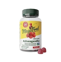 MegaFood Ashwagandha Gummies, Zero Sugar, Ksm 66 Ashwagandha, 60 Mixed Berry Gummies