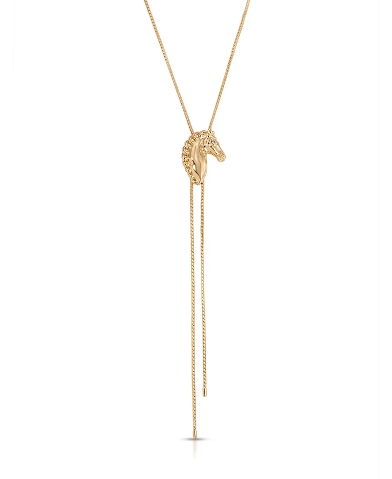 Ettika 18k Gold-Plated Stallion Lariat Necklace