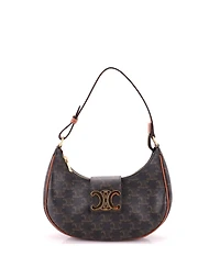 Pre-Owned Celine Ava Triomphe Bag Triomphe Coated Canvas
