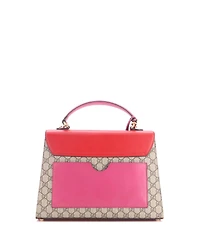 Pre-Owned Gucci Medium Padlock Top Handle Bag Gg Coated Canvas and Leather