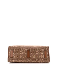 Pre-Owned Versace Large Allover Medusa Tote Printed Jacquard Canvas