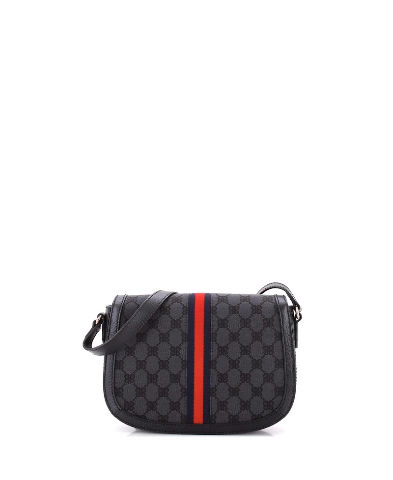 Pre-Owned Gucci Medium x Balenciaga The Hacker Project Flap Messenger Bag Bb Canvas