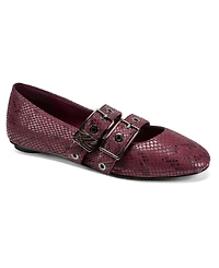Karl Lagerfeld Paris Women's Ashlyn Double Buckle Flats