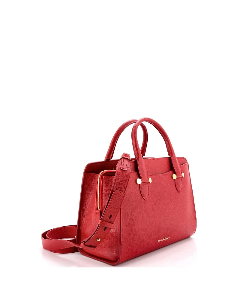 Pre-Owned Salvatore Ferragamo Small Today Satchel Leather