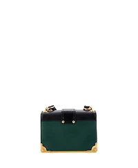 Pre-Owned Prada Small Cahier Crossbody Bag Leather and Saffiano Leather