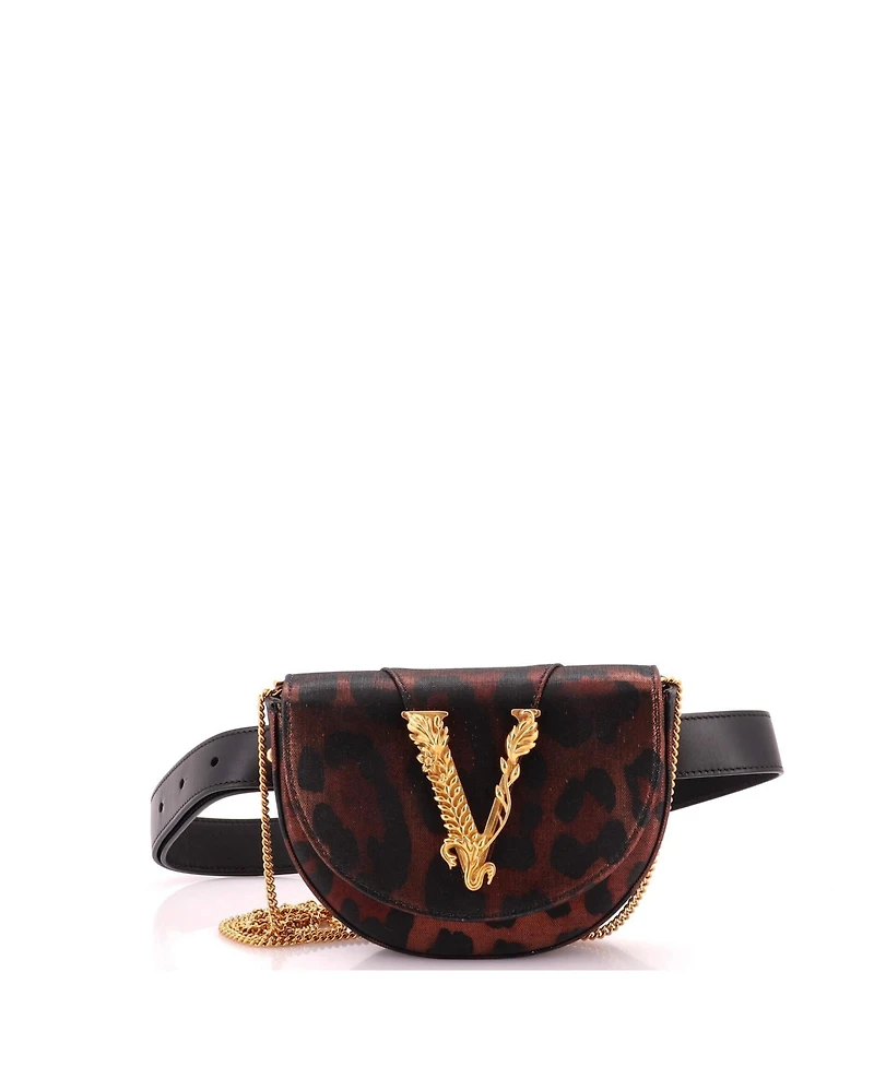 Pre-Owned Versace Virtus Belt Bag Printed Fabric
