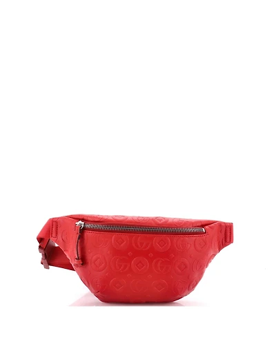 Pre-Owned Gucci Boys' and Girls' Embossed Leather Belt Bag