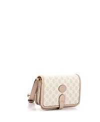 Pre-Owned Gucci Mini Interlocking G Patch Messenger Bag Gg Coated Canvas