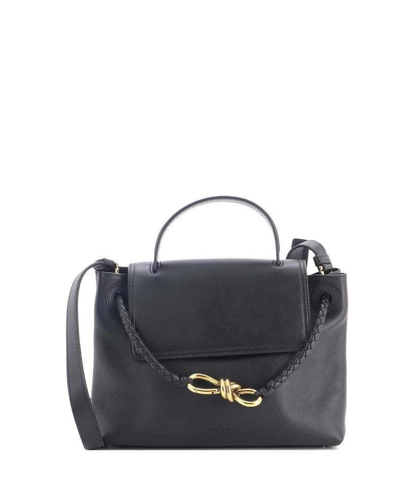 Pre-Owned Bottega Veneta Ciao Ciao Top Handle Bag Leather with Intrecciato Detail