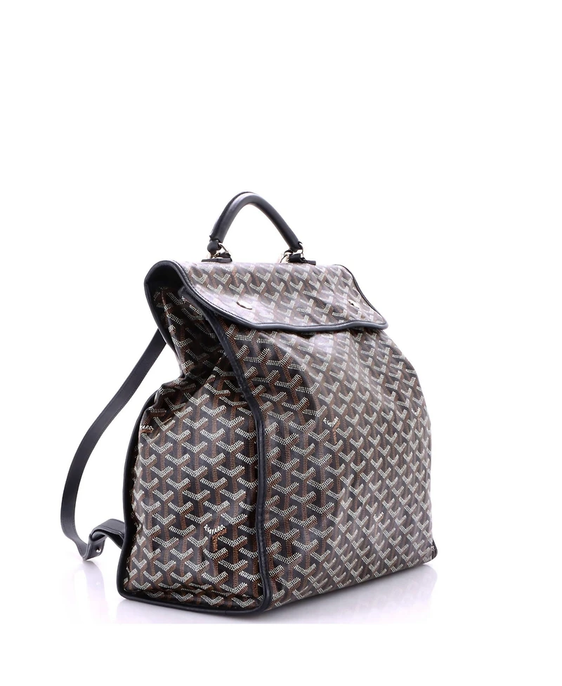 Pre-Owned Goyard Saint Leger Briefcase Backpack Coated Canvas