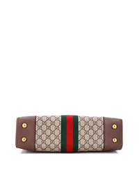 Pre-Owned Gucci Medium Ophidia Cut Out Handle Tote Gg Coated Canvas