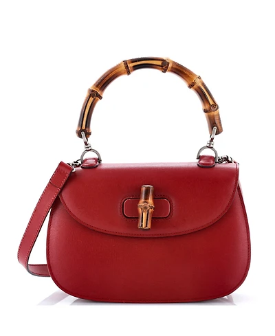 Pre-Owned Gucci Medium Bamboo 1947 Top Handle Bag Leather