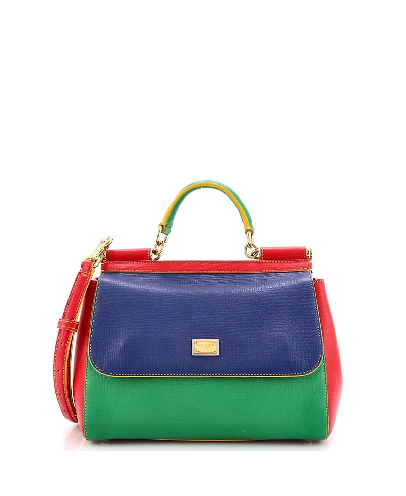 Pre-Owned Dolce and Gabbana Medium Miss Sicily Bag Leather