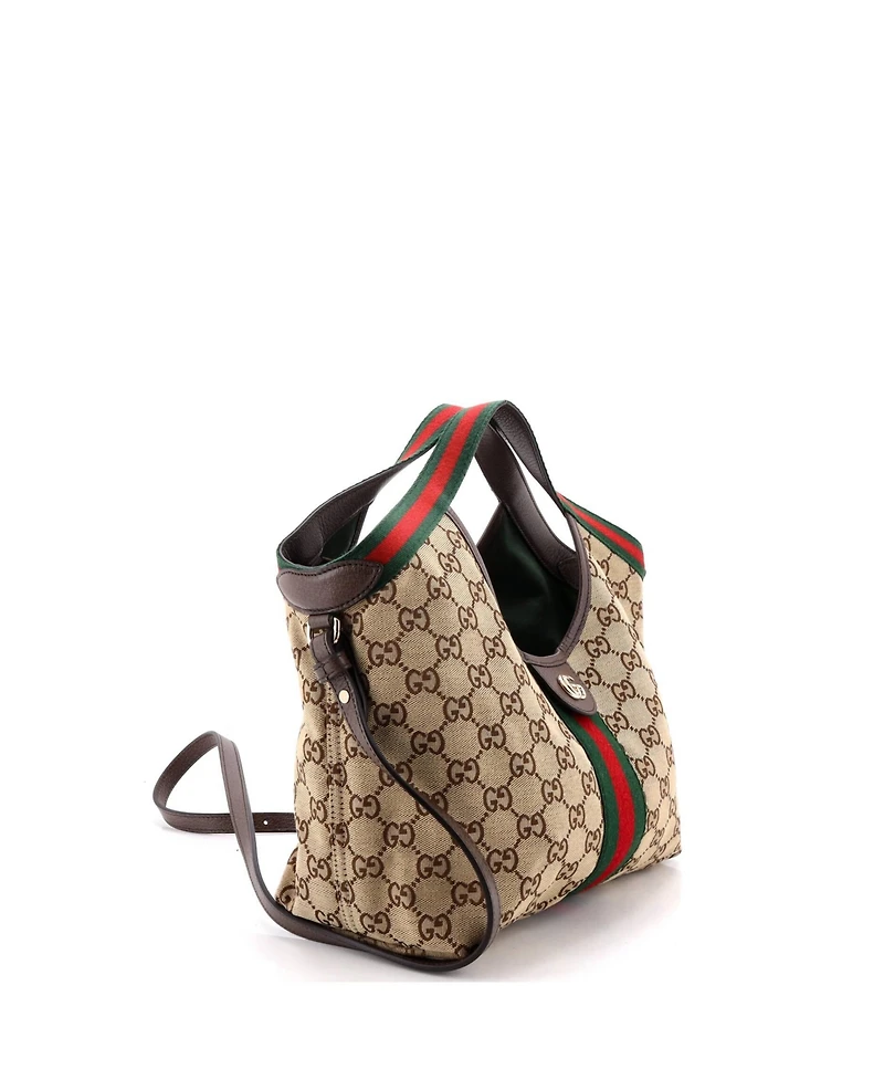Pre-Owned Gucci Small Giglio Tote Gg Canvas