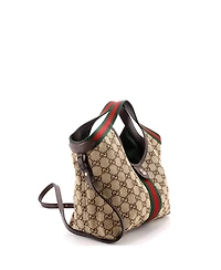 Pre-Owned Gucci Small Giglio Tote Gg Canvas