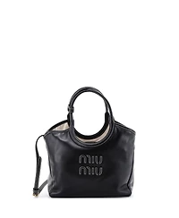 Pre-Owned Miu Miu Small Ivy Tote Bag Leather