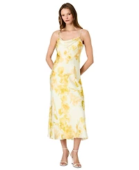French Connection Women's Printed Cowl Neck Dress