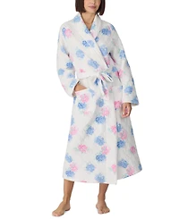 Eileen West Women's Dream Diamond Cotton Quilt Ballet Long Wrap Robe
